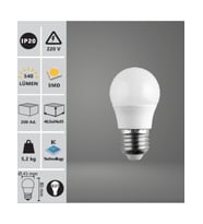 6W Top LED Ampul 6500K E27 BEYAZ IŞIK NOAS LED AMPUL