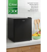 Kiwi KRF-2545 Mini Buzdolabı 45 Lt Kapasite & Enerji Tasarruflu Siyah