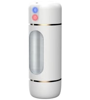 USB Şarjlı 10 Mod Titreşimli Sesli Akıllı Mastürbatör Beyaz