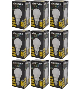 Viketled Led Ampül Beyaz-White 9W (9 Lu Set)