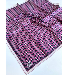 Levidor Tivil İpek Eşarp 47092 Pembe Karışık Desen