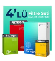 Filtron Citroen C4 1.5 Dizel Filtre Bakım Seti (2021-2025) 4 Lü