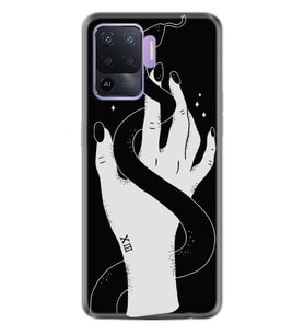 Kılıfland Oppo Reno 5 Lite Kılıf Silikon Resimli Kapak Snake Stok 709