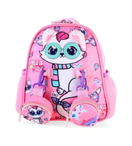 DREAM VEST GÖZLÜKLÜ KEDİ MİNİ SIRT ÇANTASI ÇOK RENKLİ (K)