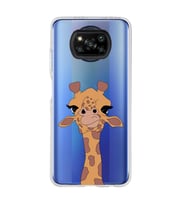 Poco X3 Pro / X3 NFC Uyumlu Zürafa Tasarımlı Şeffaf Telefon Kılıfı