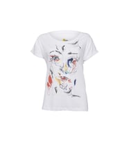 Biggdesign Red Face T-Shirt (Beyaz)