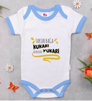 BK Kids Takun Bağa Kukari Tasarımlı Mavi Bebek Body Zıbın-1