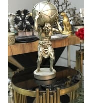 Atlas Biblo Heykeli (Eskitme Gümüş)