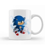 Sonic The Hegdehog Blue Blur Kupa Bardak Porselen