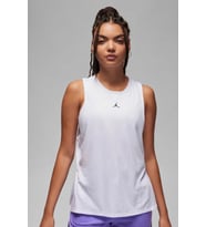 Nike Jordan Diamond Patterned Womens Loose Fit Tank Bol Kesim File Detaylı Kadın Atlet Siyah