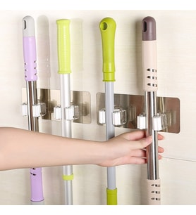 2'li Yapışkanlı Fırça Paspas Mop Fırça Sabitleyici Ergonomik Alet