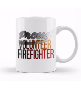 Proud Volunteer Firefighter Firefighting Kupa Bardak Porselen