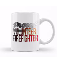 Proud Volunteer Firefighter Firefighting Kupa Bardak Porselen