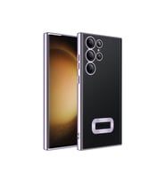 Samsung Galaxy S23 Ultra Uyumlu Kılıf Kamera Korumalı Logo Gösteren Zore Omega Kapak (Lila)