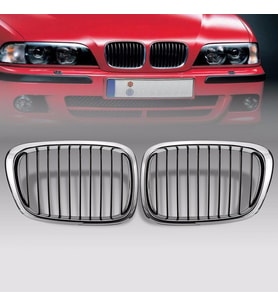 Bmw E39 Ön Panjur Krom Set Siyah 2000-2003 51137005837