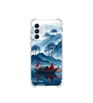 PrintiFy Samsung Galaxy M23 ile Uyumlu Simya Serisi Sonsuz Akış Tasarımlı Uv Baskılı Köşe Korumalı Antişok Kılıf