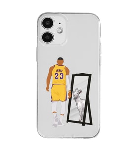 Iphone 12 Uyumlu Lebron James Goat Tasarımlı Şeffaf Telefon Kılıfı