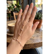 Gold Renk Pirinç Zirkon Taşlı Yaprak Model Şahmeran