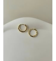 Kadın çelik kararmaz xuping 14k gold renginde minik halka küpe