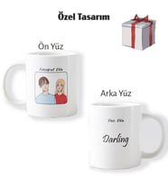 Kişiye Özel  Kupa Bardak Fotoğraf, Yazı, Logo Kendin Tasarla (Çok Renkli)