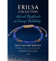Sertifikalı Astral Bağlantı ve Enerji Bilekliği – Mavi Kuvars Kristali (İnce Model) (Çok Renkli)