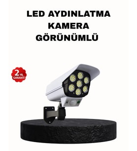 Northcity Güneş Enerjili Güvenlik Işığı 5 Eksen Ayarlı ve PIR Hareket Sensörlü - Otomatik Dış Mekan Aydınlatması