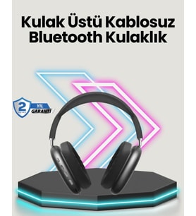 Bluetooth V5.0 Kablosuz Kulak Üstü Kulaklık  Katlanabilir, Mikro Usb Girişli (Çok Renkli)
