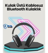 Bluetooth V5.0 Kablosuz Kulak Üstü Kulaklık  Katlanabilir, Mikro Usb Girişli (Çok Renkli)