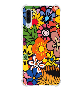 PrintiFy Samsung Galaxy A30S Uyumlu Retro Color 2 Baskılı Şeffaf Köşe Korumalı Antişok Kılıf