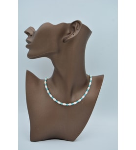 STONEAGE  Arpa Sedef ve Turkuaz Kolye