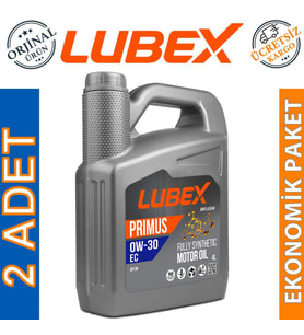 Lubex Primus EC 0W-30 4 Lt Tam Sentetik Motor Yağı (2 Adet)