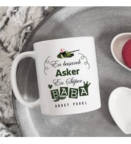 Kişiye Özel Asker Babalara Özel Kupa Bardak