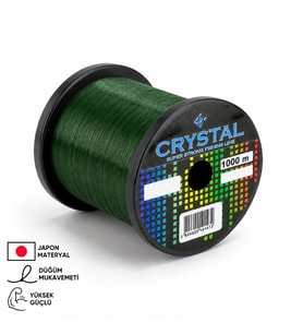 1000 MT Bobin Misina - Crystal - Yeşil - Ekstra Güçlü - 0,40 MM