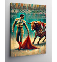 Kanvas Tablo Matador ve Boğa