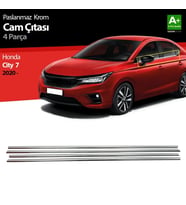 Honda City Uyumlu Krom Cam Çıtası 4 Parça. 2020 Üzeri