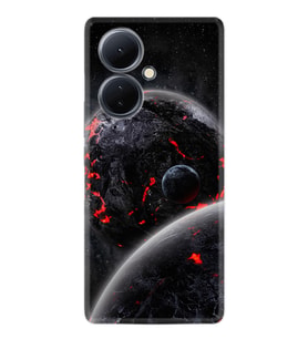 Vivo V29 Lite Kılıf Resimli Desenli Silikon Platinium Series Dark World 1867