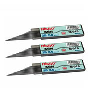 Kalem Ucu 2.0mm 2B Mikro 2B Kalem Ucu 2mm Siyah 3 Adet