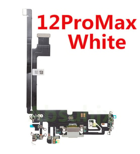 Tkgz İPhone 12 PRO MAX FULL Şarj Soketi (BEYAZ)