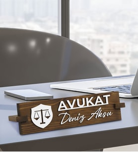 BK Gift Kişiye Özel Figürlü Avukat Masa İsimliği, Yeni İş Hediyesi, Arkadaşa Hediye, Ofis Hediyesi