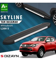 S-Dizayn Mitsubishi L200 5 Skyline Aluminyum Yan Basamak 193 Cm 2015-2019 A+ Kalite