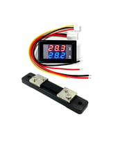 DC 0-100V 0-50A Voltampermetre Şönt Bara Direnci