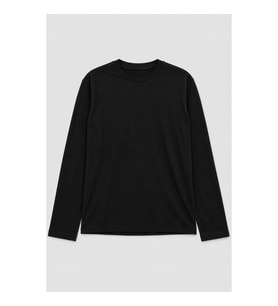 Kadın Bisiklet Yaka Düz Uzun Kollu Siyah Sweatshirt
