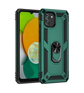 Galaxy A03 Kılıf Sofya Yüzüklü Kapak - Yeşil