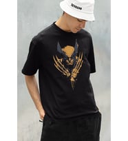 Wolverine Marvel Kahraman Baskılı Unisex Oversize Tişört