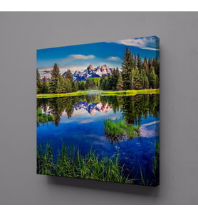 MUHTEŞEM DOĞA MANZARASI KANVAS TABLO 40x40cm (Karışık)
