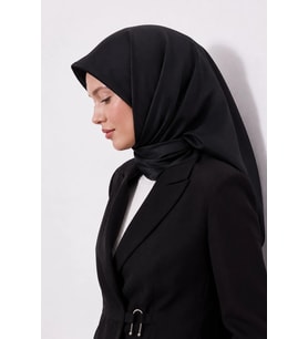 Lesscarves Çift Taraflı Düz Pamuk İpek Eşarp LS2200