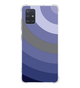 Samsung Galaxy A51  Köşe Korumalı Antişok Kapak Renk Cümbüşü Tasarımlı  Silikon Kılıf (Şeffaf)