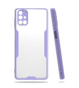 Samsung Galaxy M51 Kılıf Platin Silikon - Lila