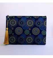 Mavi Otantik Clutch Çanta