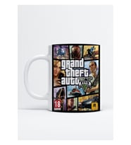 Grand Theft Auto V Baskılı Porselen Kupa Bardak